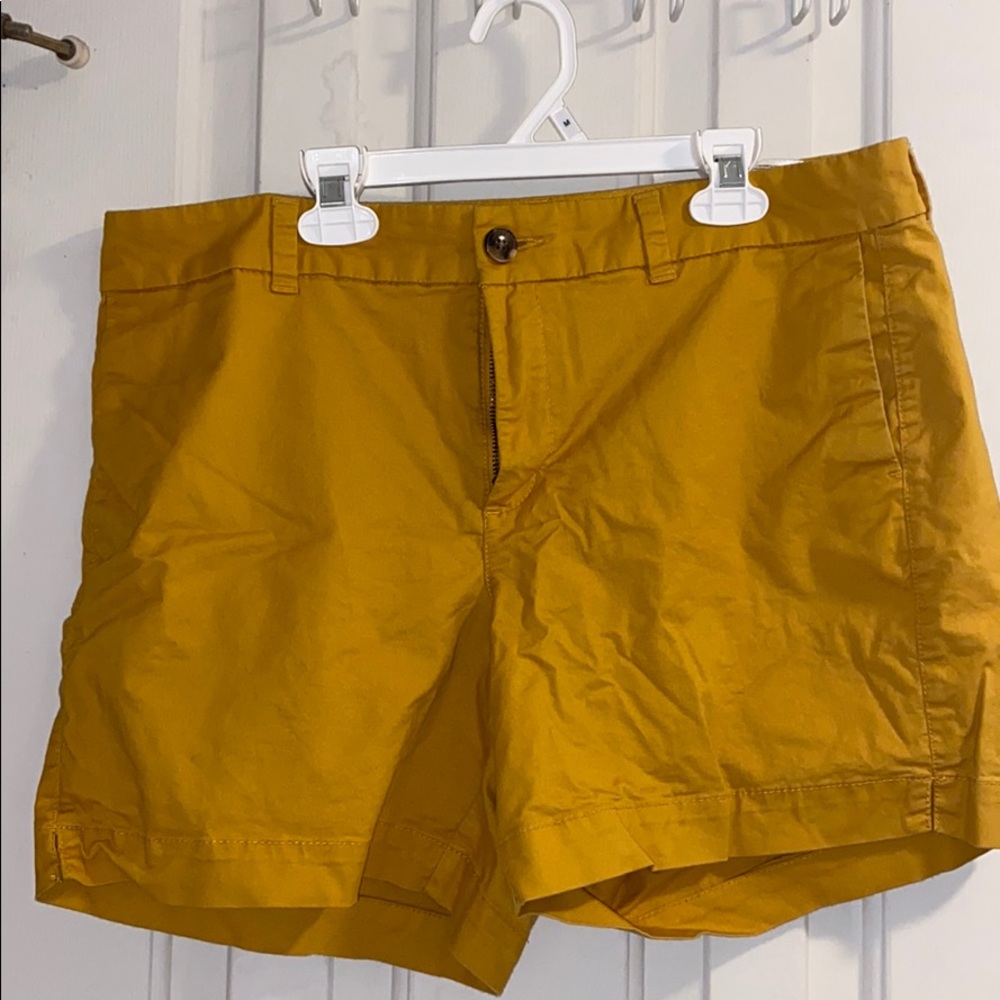 Mustard yellow shorts